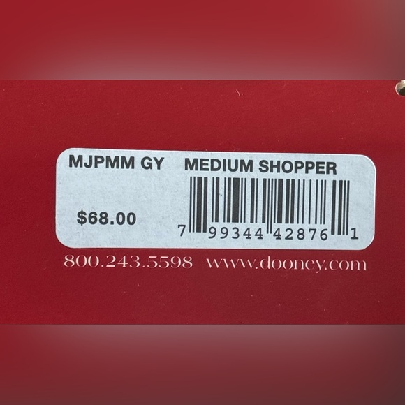 Dooney & Bourke White and Gray Geometric Tote - Picture 3 of 3